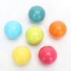 6 farebných drevených gúľ - Dúha/Makrónky