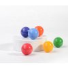 6 farebných drevených gúľ - Dúha/Makrónky