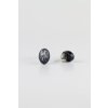 Oceľové náušnice Čierne a biele