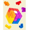 Dřevěná hra - 3D tetris