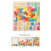 Drevená vkladačka - ryby, čísla, tangram, tvary, tetris, klotski, 98 ks