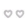 Strieborné náušnice SRDIEČKO