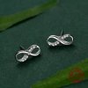 Stříbrné náušnice INFINITY