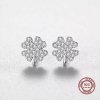Strieborné náušnice ŠTVORLÍSTOK