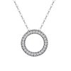 Strieborný náhrdelník KRUH