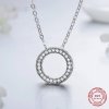 Strieborný náhrdelník KRUH