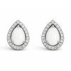 Elegant pear shaped stud earrings