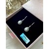 Stříbrné visací náušnice TEARDROP S,M,L