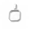 Strieborný prívesok ŠTVOREC 8MM, 10MM