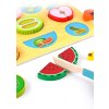 Puzzle drevené krájacie ovocie - 62 Ks