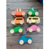Iskay Súprava 7 drevených farebných autíčok