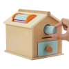 Drevená vzdelávacia hračka Domček 4v1