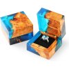Darčeková krabička na prsteň alebo náušnice - LUX BLUE