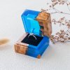 Darčeková krabička na prsteň alebo náušnice - LUX BLUE