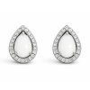 Elegant pear shaped stud earrings