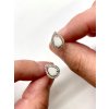 Pamětní stříbrné náušnice TEARDROP S,M