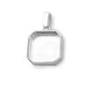 Pietny strieborný prívesok ŠTVORCOVÝ 8MM, 10MM