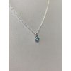 Stříbrný přívěsek Birthstone 4MM