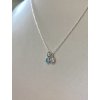 Strieborný prívesok Birthstone 4MM