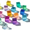 Barevné křišťálové kostky - 40 ks