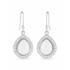 Strieborné visiace náušnice PEAR S,M,L