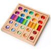 Mix dřevěných a akrylových kostek 35ks