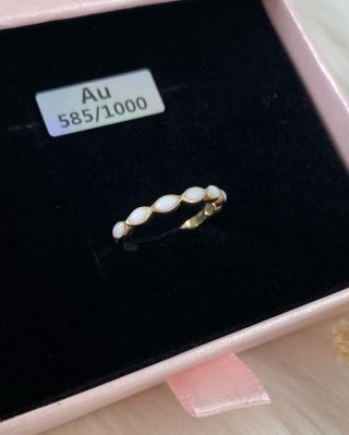 Zlatý prstýnek FOREVER Žluté zlato + MM + Gold shimmer 💛 Thank you Pavlína for your order ❤️ #sperkyzmaterskehomleka...