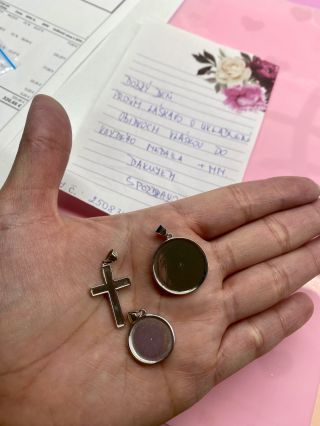 Four pieces of jewelry, each carrying the precious hair of her daughters and a touch of mother’s milk, a beautiful and...