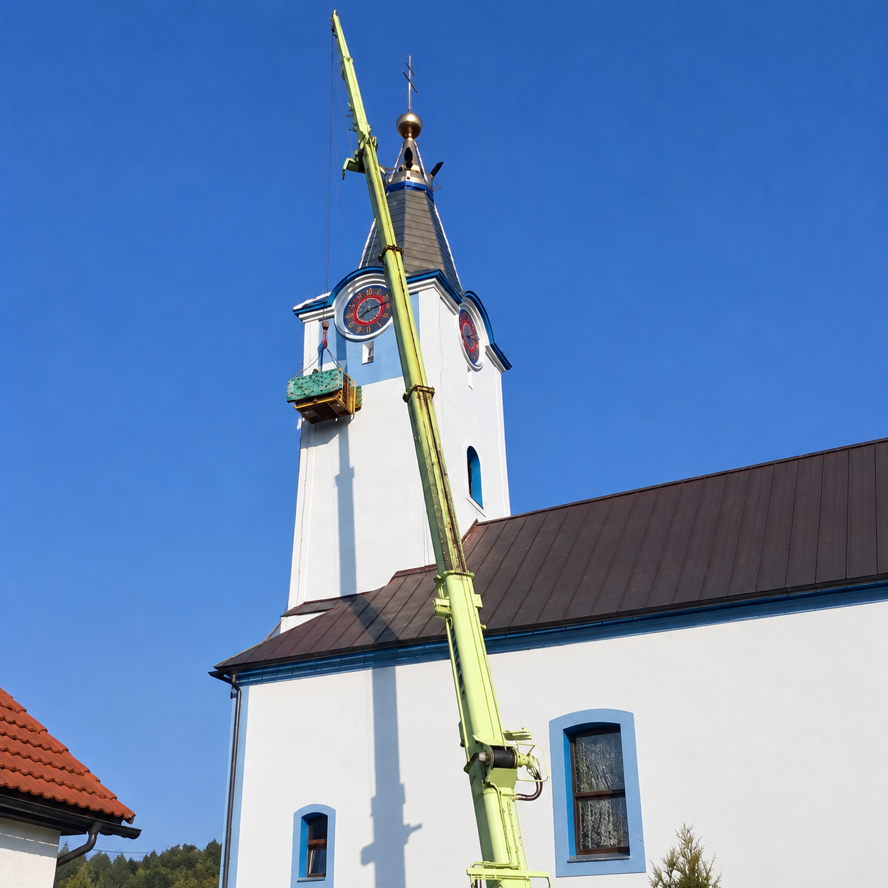 Čištění, nátěr a impregnace kostela v Oščadnici