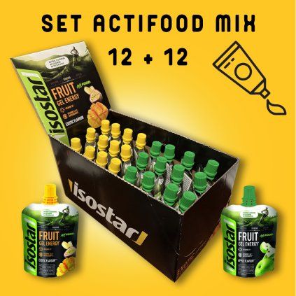 Isostar SET ACTIFOOD GEL  24x 90g MIX
