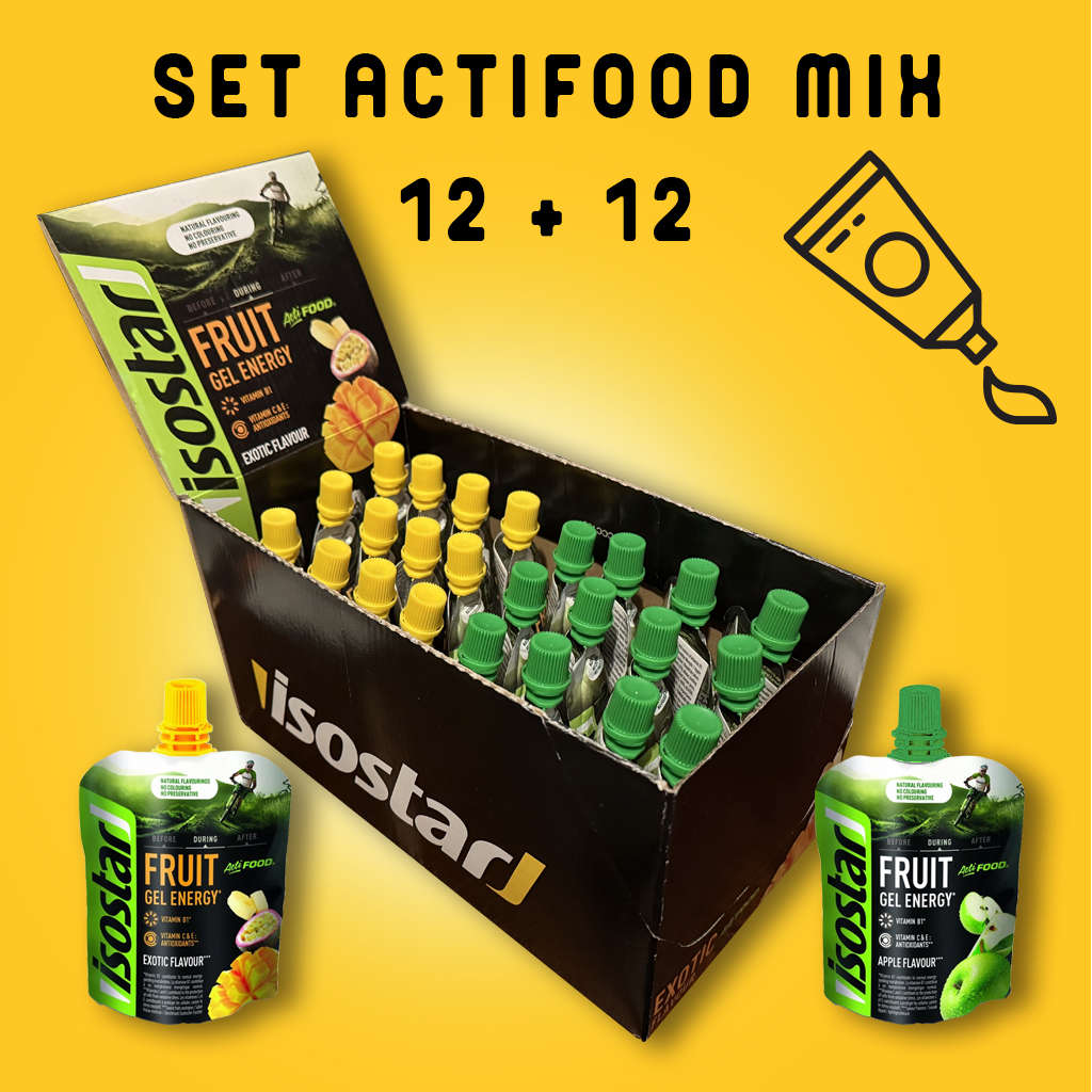 Levně Isostar SET ACTIFOOD GEL 24x 90g MIX