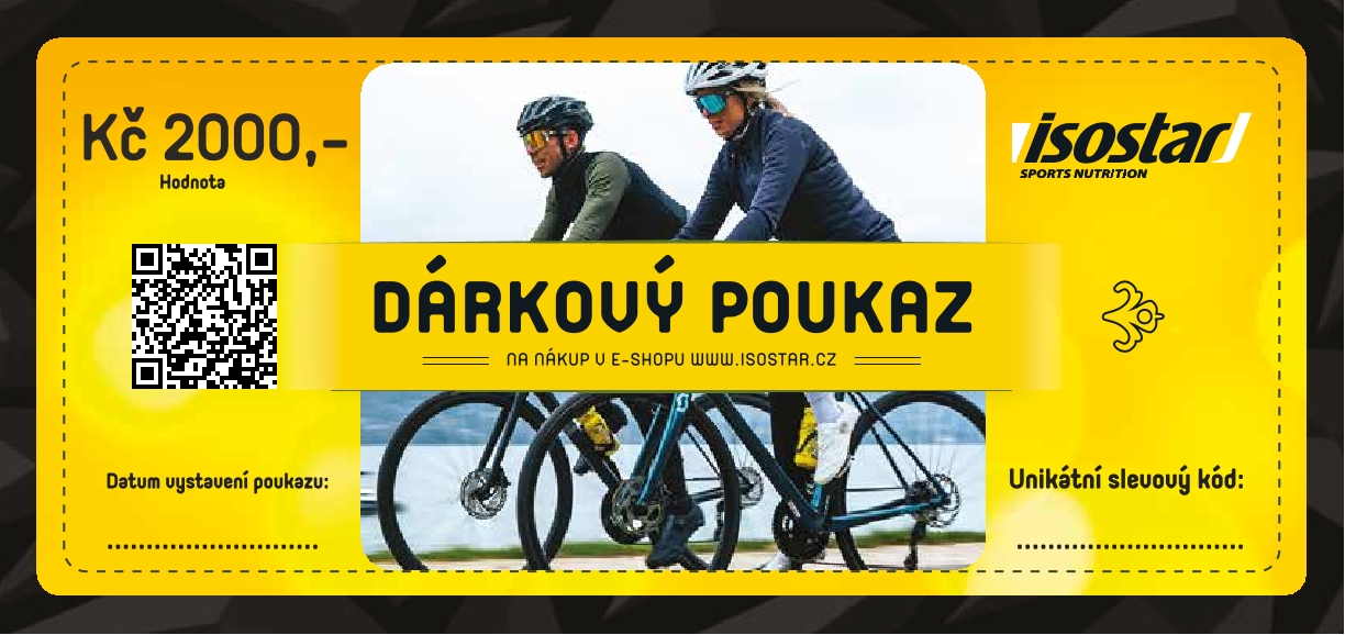 Isostar elektronický dárkový poukaz v hodnotě 2 000 Kč