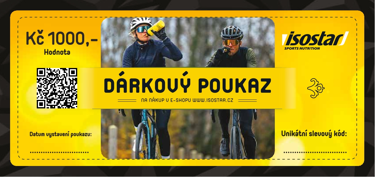 Isostar elektronický dárkový poukaz v hodnotě 1 000 Kč