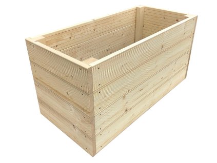 Vyvýšený záhon zahradní 100 x 50 x 50 cm Borovice, Smrk (vroubky) ISPAS 1