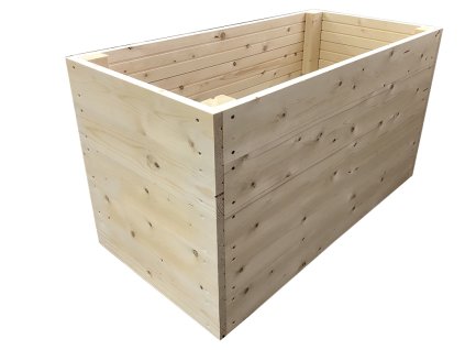 Vyvýšený záhon zahradní 100 x 50 x 50 cm Severský smrk (hladký) ISPAS 1