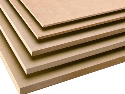 Dřevovláknitá deska MDF surová 1220 x 2440 mm rovná hrana ISPAS 0