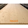 Biodeska 3 vrstvá S 19 x 1250 x 2500 mm Severský smrk (BC), SWP2 rovná hrana strana B Ispas 1