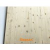 Biodeska 3 vrstvá S 19 x 1250 x 2500 mm Severský smrk (BC), SWP2 rovná hrana strana C Ispas 2