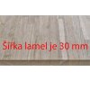 Spárovka dub 40 x 600 x 3000 mm CINK VÝPRODEJ
