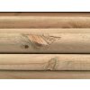Dřevěná půlkulatina, průměr 60 mm, délka 3000 mm, Severská borovice, IMPREGNOVANÁ, zelená VÝPRODEJ Ispas 3