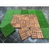 Terasové dlaždice UMĚLÁ TRÁVA 30 x 30 cm (20ks)