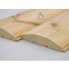 Srubové palubky FASÁDNÍ profil ,,D" 27 x 145 x 5700 mm Borovice (C)