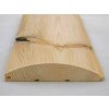 Srubové palubky FASÁDNÍ profil ,,D" 27 x 145 x 5700 mm Borovice (C)