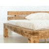 Postel 200x200 cm, borovice OPÁLENÁ - doprava ZDARMA po Středočeském kraji