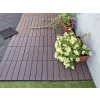WPC Dřevoplastové terasové dlaždice 300 x 300 x 22 mm CLICK&GO Mocha ISPAS 11