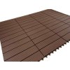 WPC Dřevoplastové terasové dlaždice 300 x 300 x 22 mm CLICK&GO Mocha ISPAS 6