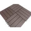 WPC Dřevoplastové terasové dlaždice 300 x 300 x 22 mm CLICK&GO Mocha ISPAS 4