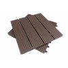 WPC Dřevoplastové terasové dlaždice 300 x 300 x 22 mm CLICK&GO Mocha ISPAS 1