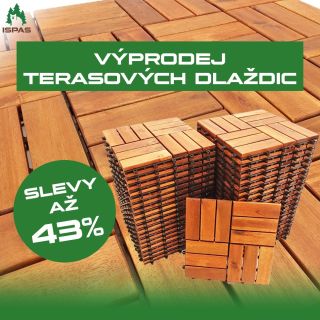 Sleva až 43% na terasové dlaždice🔥 Jaro klepe na dveře a je tedy ideální čas na opravu terasy. Nakupte terasové dlaždice u...