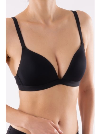 sutien cu burete isa fara armatura cupe b si c negru~10009